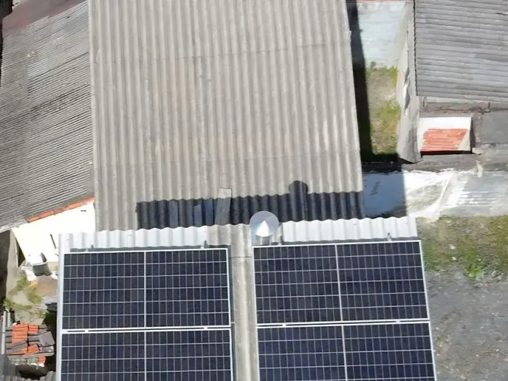 Painéis solares em casa em Mauá